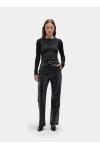 BLONDIE BLACK PANTS WITH METALLIC BUTTONS