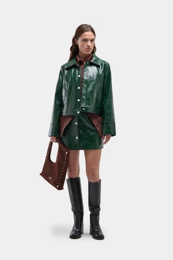 LENA GREEN JACKET SHORT