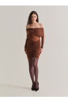 DIONE DRESS BROWN