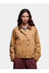 NEXA SERGE CAMEL JACKET WITH DARKER COLLAR