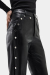BLONDIE BLACK PANTS WITH METALLIC BUTTONS