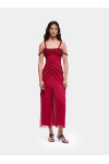 ARABELLA BURGUNDY LONG DRESS