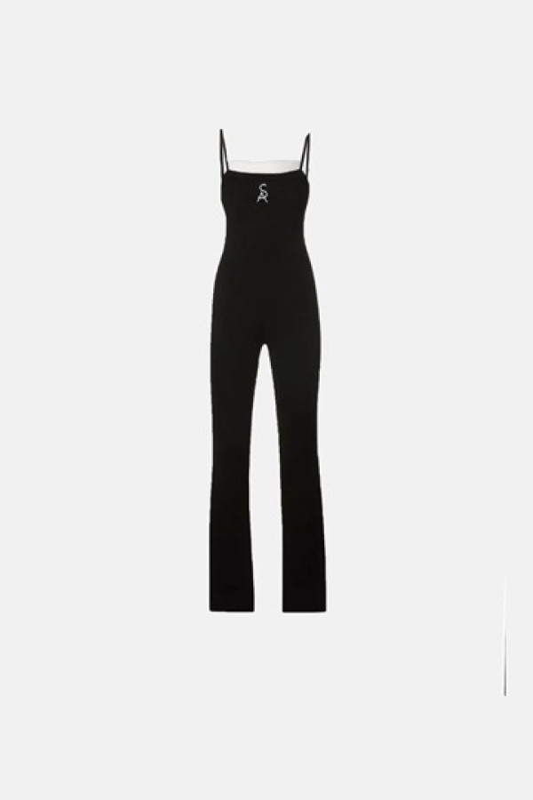 SAXSV RIB JUMPSUIT BLACK