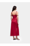 ARABELLA BURGUNDY LONG DRESS