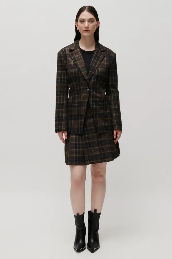 Matilda Check Skirt – Java Check