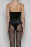 DONATELLA VELVET BODYSUIT WITH LACE 
