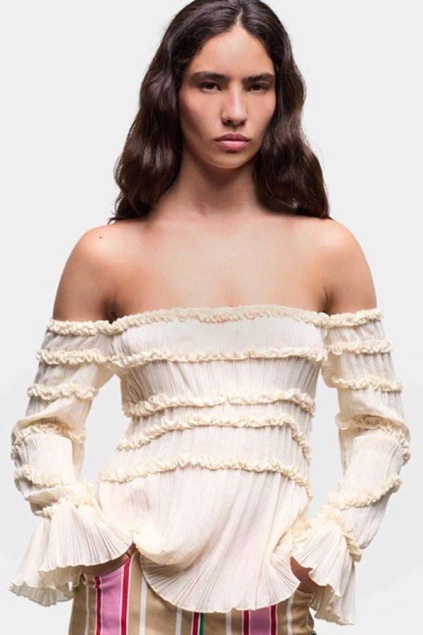 PETRA ECRU BLOUSE