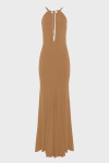 EARTH LONG DRESS BROWN
