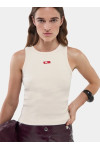 ECRU EMBROIDERED TOP