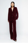  VELVET CORDUROY BLAZER AND TROUSERS BURGUNDY 