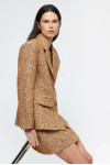 OVERSIZED TWEED BLAZER AND SKIRT