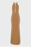 EARTH LONG DRESS BROWN