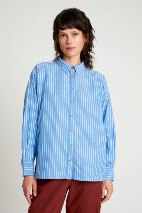 BLUE STRIPED SHIRT