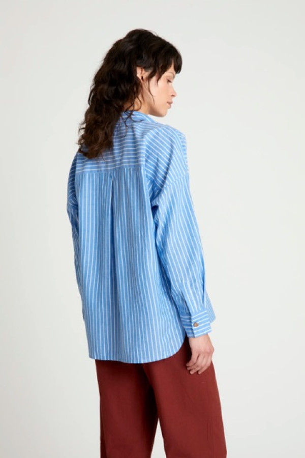 BLUE STRIPED SHIRT