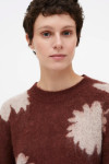 SANTINI PRINTED JACQUARD SWEATER WITH ROUND NECK