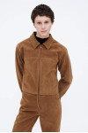 CAMEL SUEDE JACKET