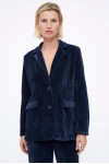 NAVY BLUE VELVET CORDUROY BLAZER