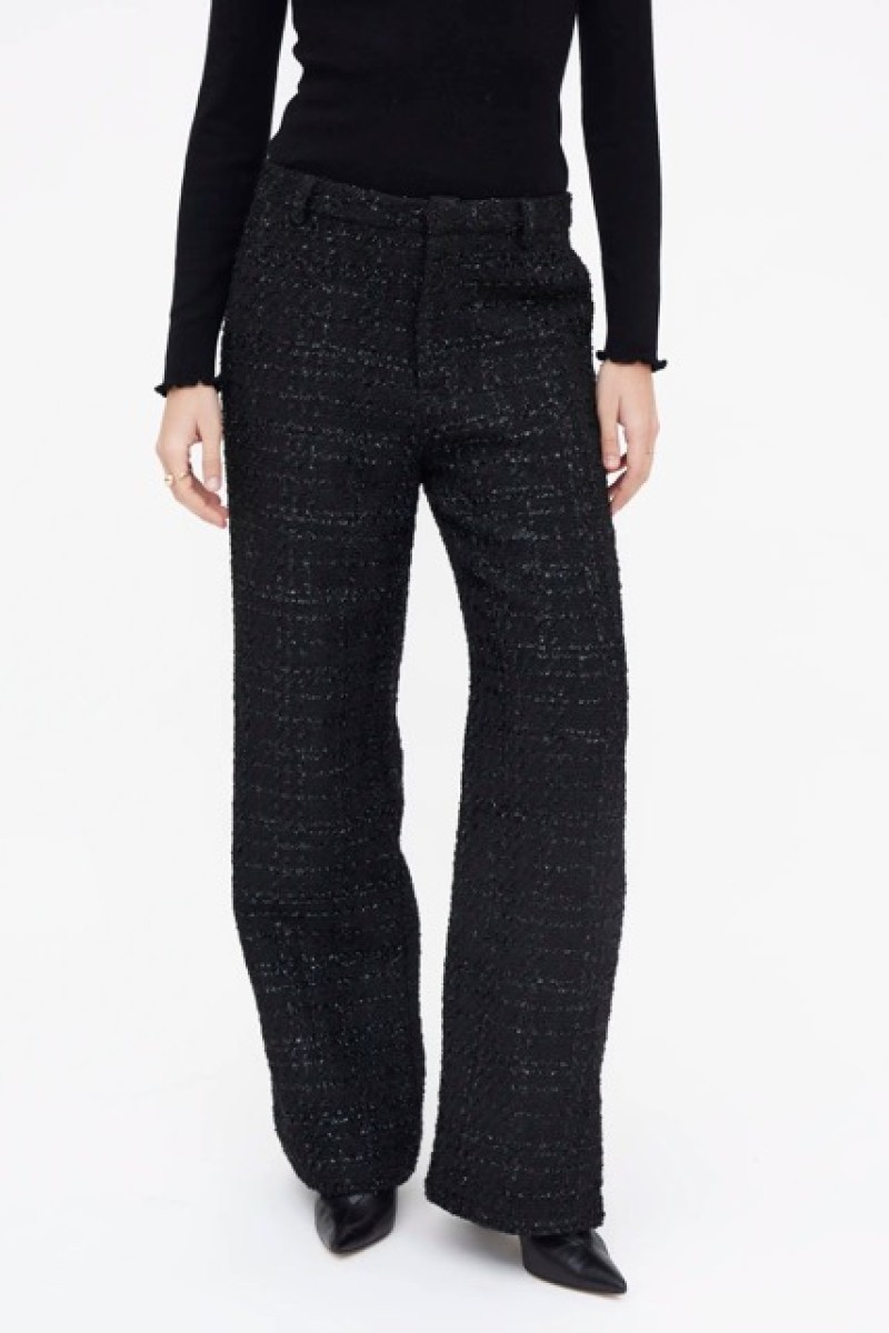 BLACK TWEED TROUSERS