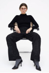 BLACK TWEED TROUSERS