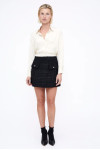 MINI BLACK TWEED SKIRT