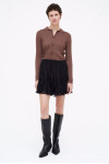 MINI BLACK CHIFFON SKIRT 