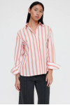 COTTON SHIRT WITH EMBERGLOW STRIPES