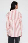 COTTON SHIRT WITH EMBERGLOW STRIPES