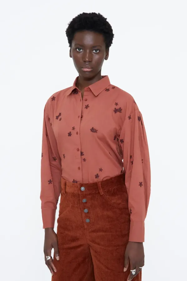 Πουκάμισο με Almond Flower Print