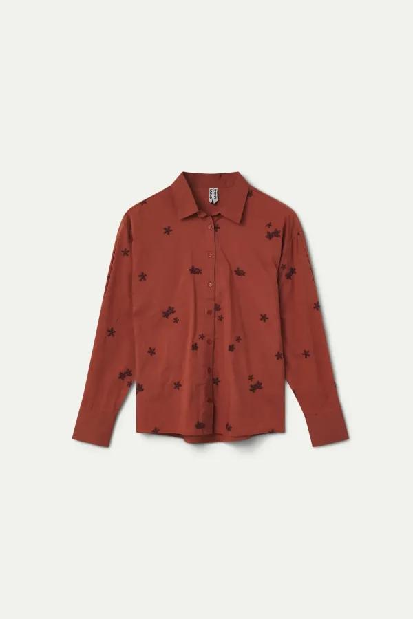 Πουκάμισο με Almond Flower Print
