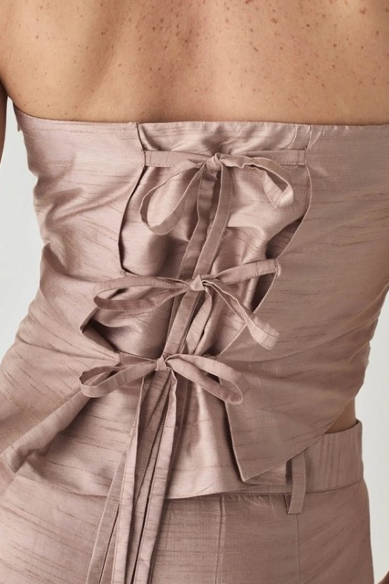 AMELIE SAND TEXTURED PANTS & SAND TEXTURED TOP