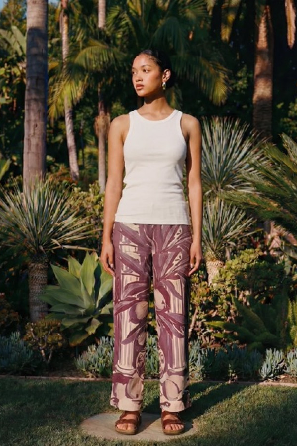 CAPRI PANTS - BURGUNDY