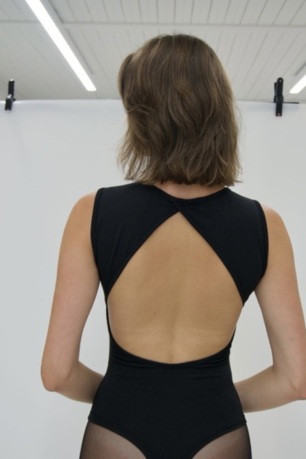 ROSE COTTON BODYSUIT BLACK