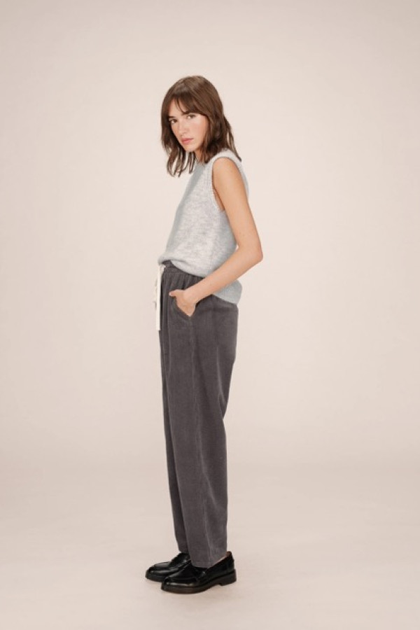 CORDUROY TROUSERS CARBONE LIBERTY