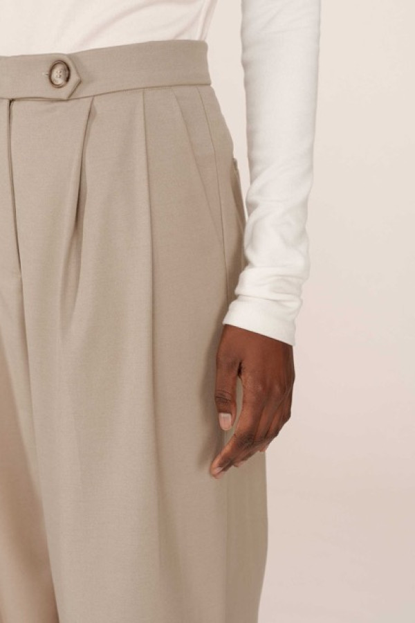 TAILORED PANTS GREIGE STROKES