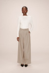 TAILORED PANTS GREIGE STROKES