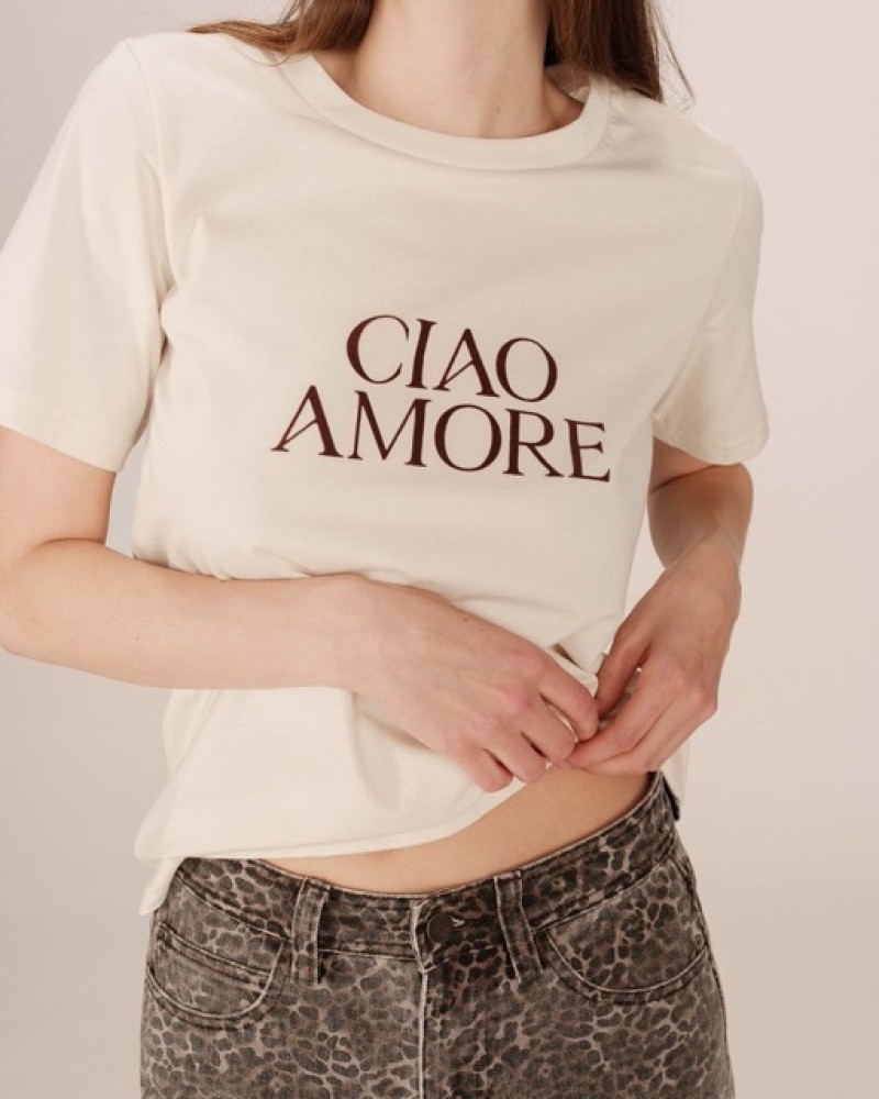 PRINTED T-SHIRT IVOIRE SOFT
