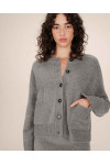 OVERSIZED CARDIGAN GRIS SANSON