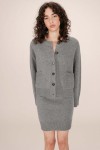 OVERSIZED CARDIGAN GRIS SANSON