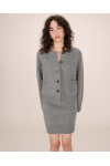 OVERSIZED CARDIGAN GRIS SANSON