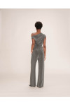 WIDE LUREX TROUSERS SILVER TRUTH