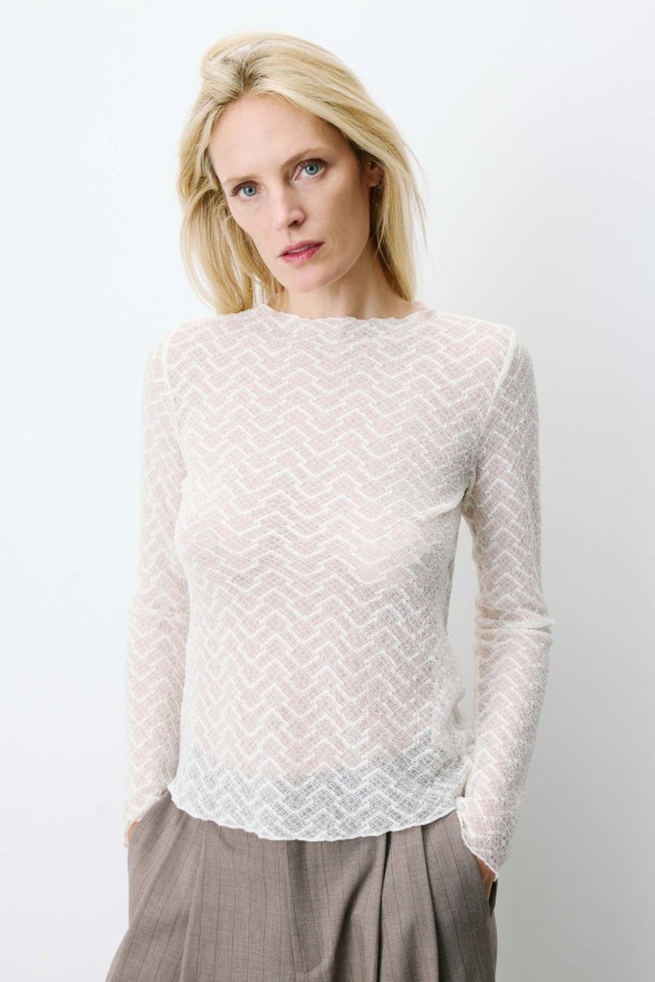Aube Lace Top - Εκρού