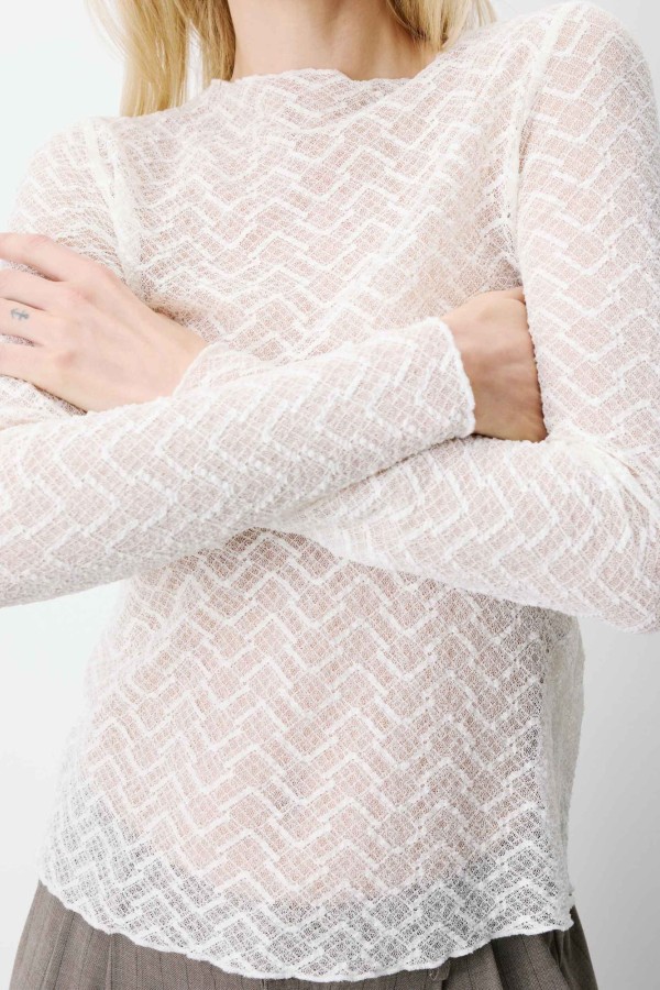 Aube Lace Top - Εκρού