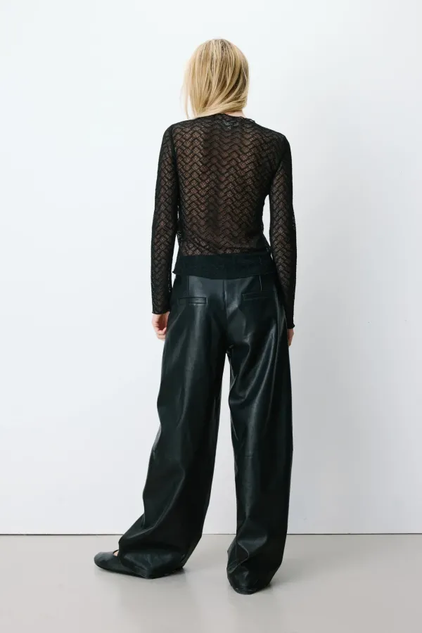 Aube Lace Top - Μαύρο