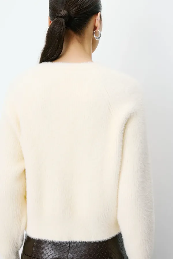 Aleron Buttoned Cardigan - Βανίλια