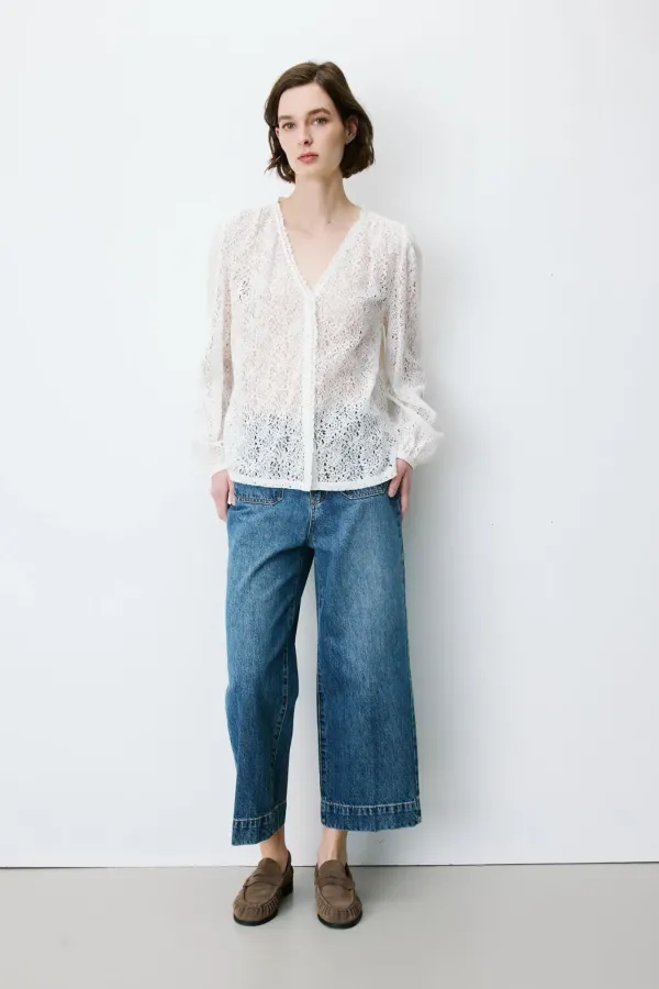 Aurora Lace Blouse - Ιβουάρ