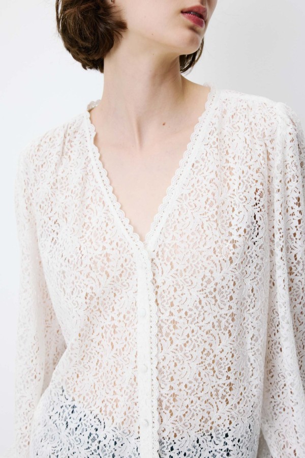 Aurora Lace Blouse - Ιβουάρ