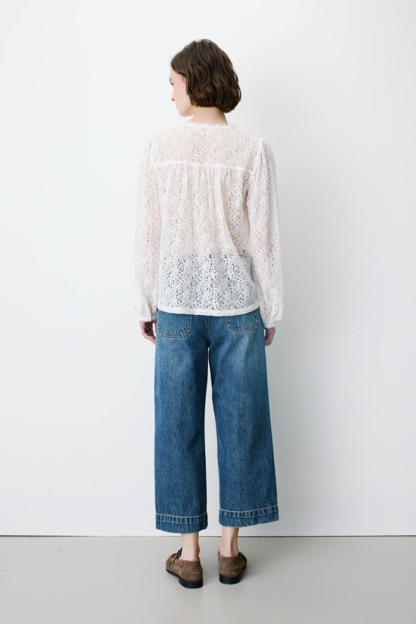 Aurora Lace Blouse - Ιβουάρ