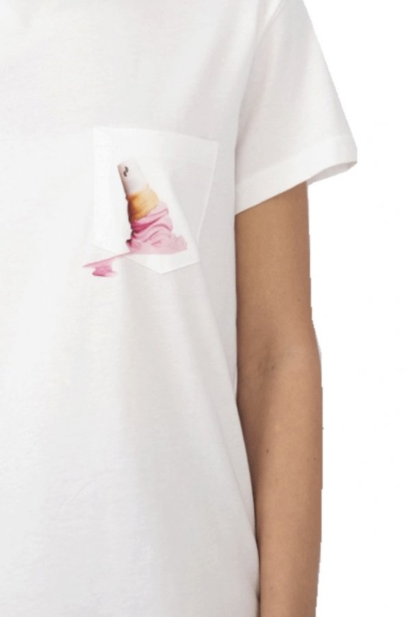 T-SHIRT WITH  ICE - CREAM IN WHITE