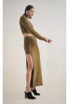 THE GRAPHIQUE SKIRT AND TOP BLACK