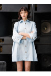 CELEBRATION SHIRT DRESS IN LIGHT BLUE